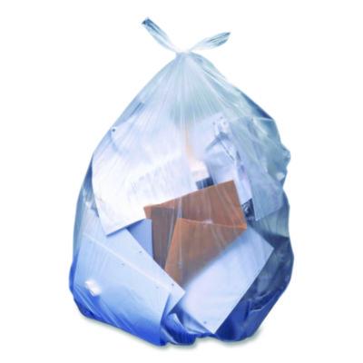 Heritage Linear Low-Density Can Liners Linear Low-Density Can Liners, 30 gal, 1.1 mil, 36" x 30", Clear, Flat Pack, 250/Carton