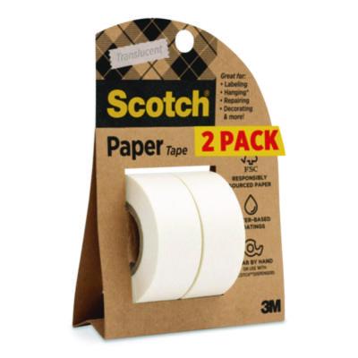 Paper+Tape+3%2f4%22+x+600%22+White+2%2fPack+8142PSR