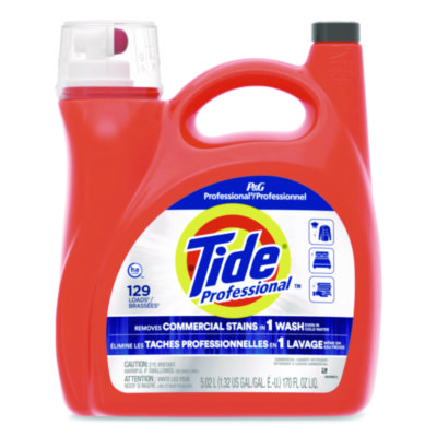 Commercial HE Liquid Laundry Detergent 129 Loads 170 oz Plastic Bottle with Dispensing Tap 13946