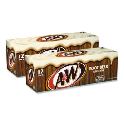 A&W® Root Beer, Vanilla, 12 oz Can, 24/Carton