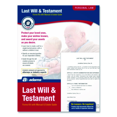 Last+Will+and+Testament+Digital+Forms+Kit+with+Manual+and+Estate+Guide+Inkjet%2fLaser+8.5+x+11+Unlimited+Number+of+Forms+K307