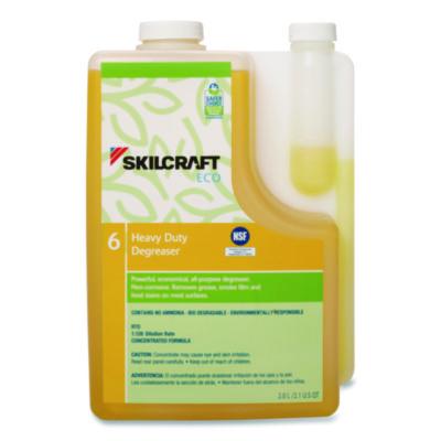 AbilityOne® 7930017149188, SKILCRAFT ECO Neutral Floor Cleaner Concentrate, 2 L Bottle, 4/Pack