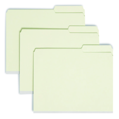 Smead+Recycled+Pressboard+Folders+2%2f5-Cut+Right+Letter+Gray-Green+25%2fBox+14920