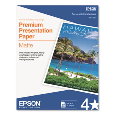 Epson+Premium+Presentation+Matte+Paper+(8.5+x+11%22%2c+50+Sheets)