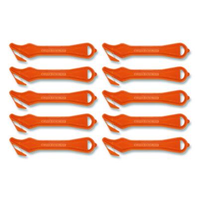 Klever Kutter™ Excel Plus Safety Cutter Excel Plus Safety Cutter, 7" Plastic Handle, Orange, 10/Box