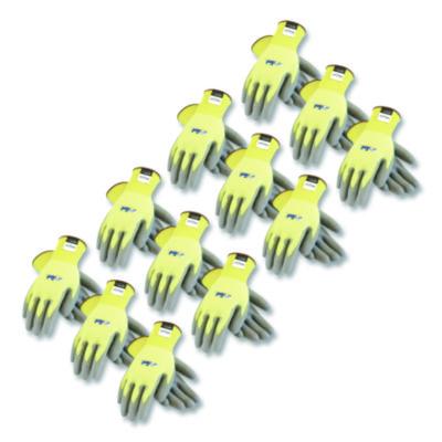 PIP G-Tek® G-Tek KEV Cut-Resistant Seamless-Knit Gloves, EN388: 4231, X-Large (Size 10), Yellow/Gray, 12 Pairs