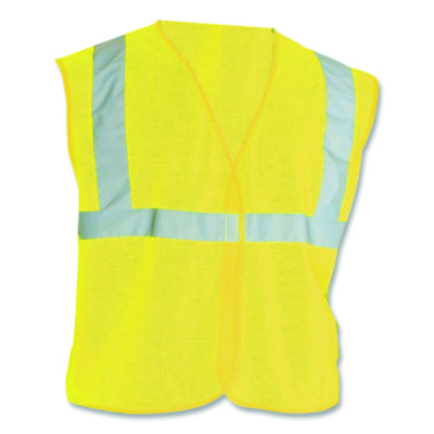 ANSI+Class+2+Hook+and+Loop+Safety+Vest+2X-Large+Hi-Viz+Lime+Yellow+302MVGLY2X