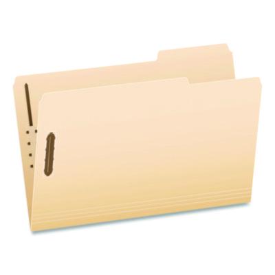 Pendaflex® Manila Fastener Folders, 1/3-Cut Tab: Right, Expands 1.5", 2 Fasteners, Legal Size, Manila, 50/Box