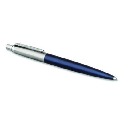 Parker+Jotter+Ballpoint+Pen+Retractable+1mm+Blue+Ink+Royal+Blue%2fChrome+1953186