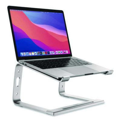Staples TECH Aluminum Laptop Stand Aluminum Laptop Stand, 11.2" x 10.2" x 6.2", Gray/Silver, Supports 11 lbs