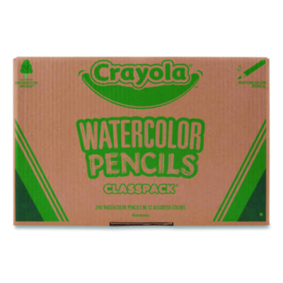 Crayola+Watercolor+Pencil+Classpack+Set%2c+3.3+mm%2c+2B%2c+Assorted+Colors%2c+240%2fPack