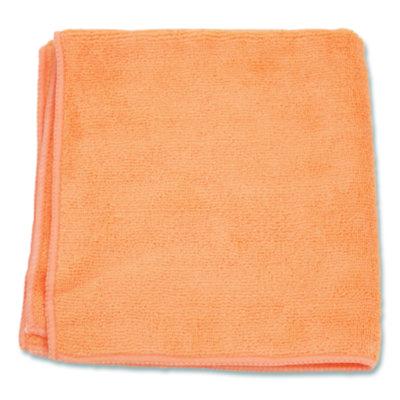 HOSPECO® MicroWorks Microfiber Towels, 16 x 16, Orange, Dozen