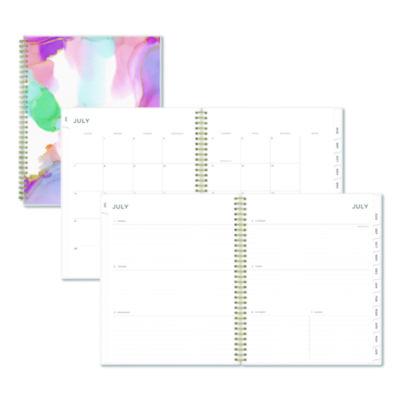 Blue Sky Ashley G 2025-2026 Weekly and Monthly Academic Year Planner Calendar, July 2025 - June 2026, 8.5" x 11", Flexible Cover, Wirebound, Laminated Tabs, Multi Color Smoke