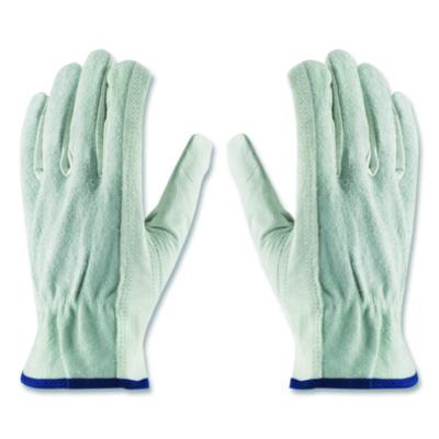 PIP Top-Grain Leather Drivers Gloves Shoulder-Split Leather Medium Gray 68161SBM