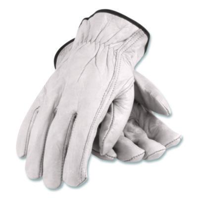 Top-Grain Pigskin Leather Drivers Gloves Economy Grade X-Large Gray 179951