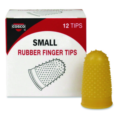 Cosco+Fingertip+Pads+Size+11+Small+Amber+12%2fPack+098172