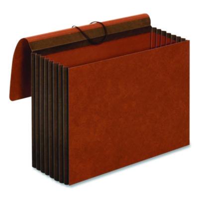 Pendaflex® Heavy-Duty Expanding Wallet with Flap and Cord Closure, 7" Expansion, 1 Pocket, Letter Size, Redrope