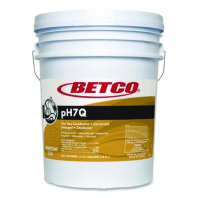 Betco® pH7Q Neutral Disinfectant, Pleasant Lemon Scent, 5 gal Pail