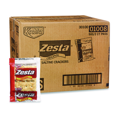 Zesta Individually Wrapped Saltine 500/Carton KEE01008