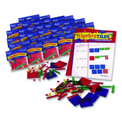 Learning Resources® Algebra Tiles Class Set, Grades 7 to 9, 32 Pieces/Set, 30 Sets