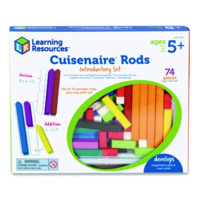 Learning Resources® Cuisenaire Rods Introductory Set, Grades Pre-K to 3, 74 Pieces