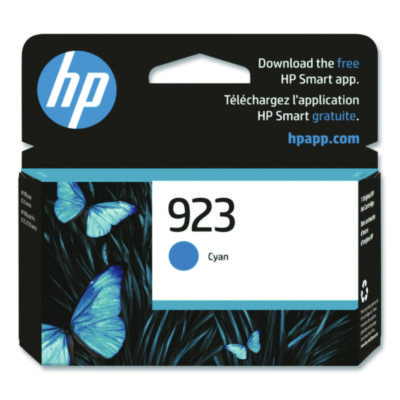 HP 923 Original Inkjet Ink Cartridge Cyan 1 Each, 4K0T0LN