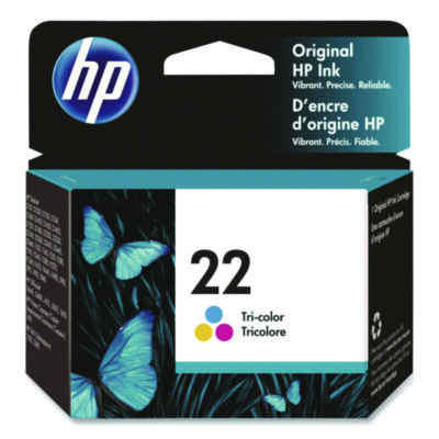 HP 22 Tri-color Original Ink Cartridge C9352AN#140 1pk