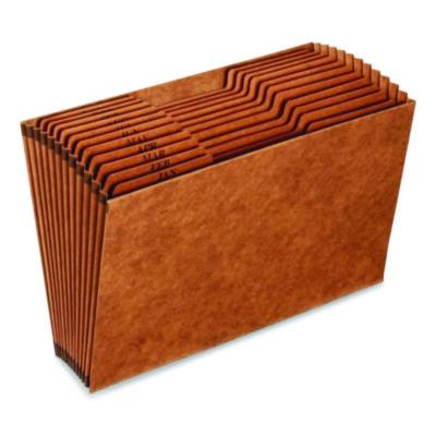 Pendaflex® Heavy-Duty Expanding File, 12 Sections, 1/3-Cut Tabs, Legal Size, Redrope