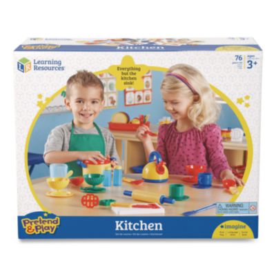 Learning Resources® Pretend and Play Kitchen Set, Ages 3 and Up, 73 Pieces