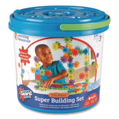 Learning Resources® Gears! Gears! Gears! Super Building Set, Grades Pre-K to 5, 150 Pieces