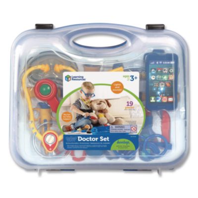 Learning Resources® Pretend and Play Doctor Set, Ages 3 and Up, 19 Pieces