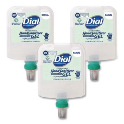 Antibacterial+Gel+Hand+Sanitizer+Refill+for+Dial+1700+Dispenser+1.2+L+Refill+Fragrance-Free+3%2fCarton+19711