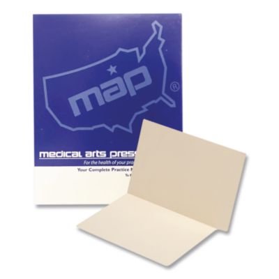Compact End Tab File Folder Straight Tabs 0.75" Expansion Manila 100/Box 51454