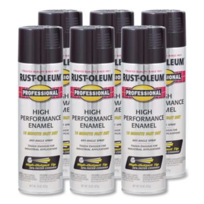 Rust-Oleum® Professional Spray Paint, Gloss Gray, 15 oz Aerosol Can, 6/Carton