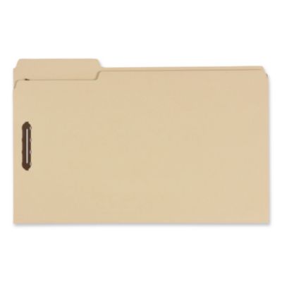 Pendaflex® Top Tab Fastener Folder, 1/3-Cut Tab: Assorted, Expands 2", 2 Fasteners, Legal Size, Manila, 5/Box