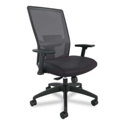 Union & Scale™ Workspace2.0™ 500 Series Task Chair Workspace2.0 500 Series Task Chair, Supports Up to 300 lb, 17.8" - 22.8" Seat Height, Black Fabric Seat/Mesh Back, Black Base