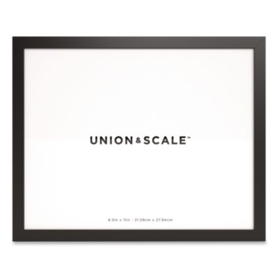 Union & Scale™ Essentials Wood Picture Frame Essentials Wood Picture Frame, 8.5 x 11, Black