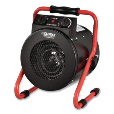 Global Industrial® Portable Electric Space Heater, 1,500 W, 11.25 x 14.75 x 17.5, Black