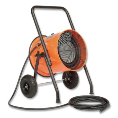 Global Industrial® Portable Salamander Heater with Adjustable Thermostat, 480 V, 15,000 W, 21.59 x 28 x 38.5, Orange