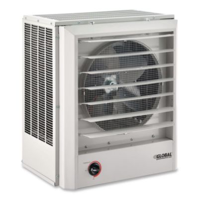 Global Industrial® Unit Heater, Horizontal or Vertical Downflow, 20,000 W, 19 x 13.75 x 21.44, White