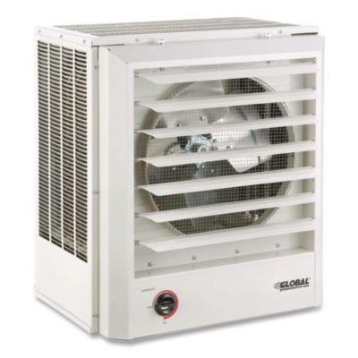 Global Industrial® Unit Heater, Horizontal or Vertical Downflow, 15,000 W, 19 x 13.75 x 21.44, White