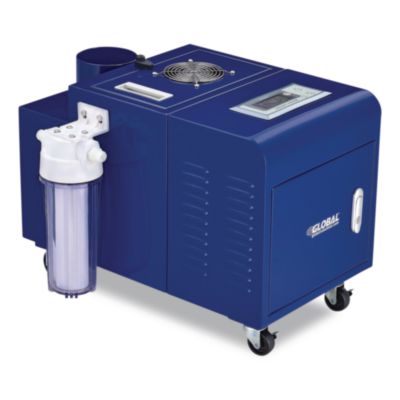 Global Industrial® Ultrasonic Humidifier, 38 pt Tank Capacity, 150 pt Output, 13.75 x 23.62 x 18.25, Blue