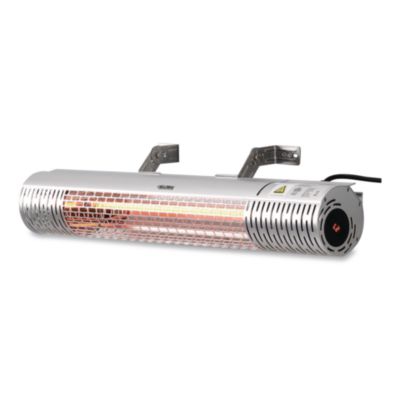 Global Industrial® Infrared Patio Heater with Remote Control, 1,500 W. 30.75 x 5 x 5.38, Silver