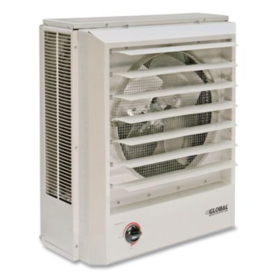 Global Industrial® Unit Heater Horizontal or Vertical Downflow, Multi-Watt, 7,500 W, 19 x 8.5 x 21.43, White