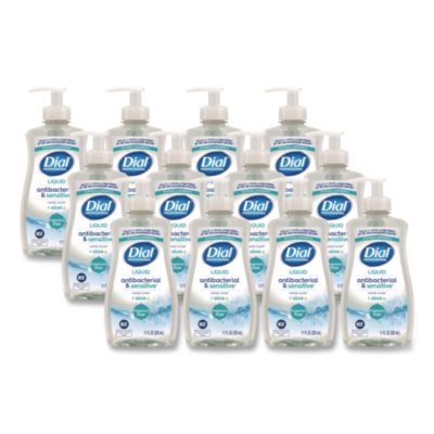 Antibacterial and Sensitive Fragrance-Free Liquid Hand Soap Unscented 11 oz 12/Carton 1700035476