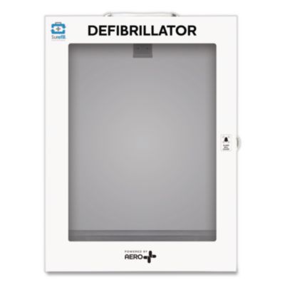 CARDIACT™ Alarmed Defibrillator Wall Cabinet Alarmed Defibrillator Wall Cabinet, 14.5 x 6.75 x 18.25, White