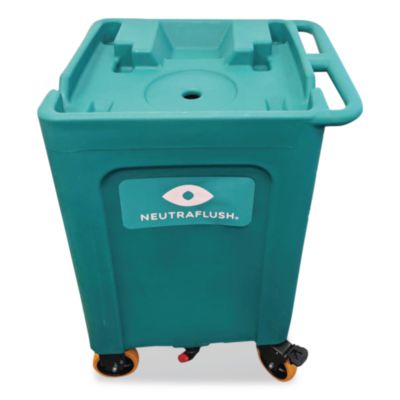 NeutraFlush® Rolling Drain Cart Stand for 16 Gal Eyewash Station, 21 x24 x 33.75, Green