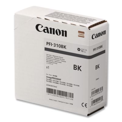 Canon+PFI-310BK+Ink+Cartridge+Black+2359C001AA