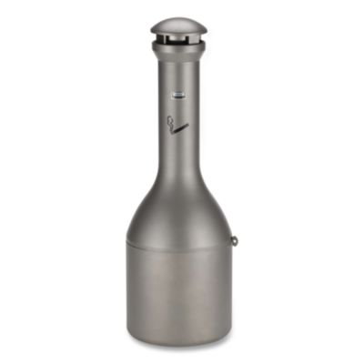 Rubbermaid+Infinity+Traditional+Smoking+Receptacle+4.1+gal+39%22+High+Pewter
