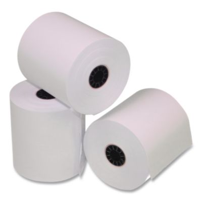 Phenol-Free Thermal POS Paper Rolls 3.13" x 230 ft White 50 Rolls/Carton 3736
